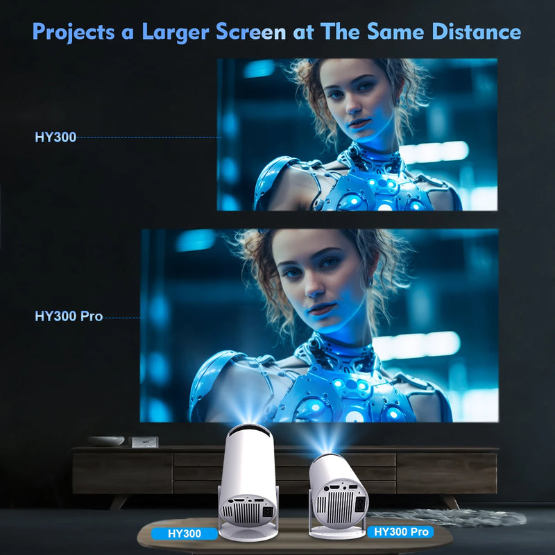 Projector Android 11 I Magcubic 4K Wifi6 260 ANSI Dual WIFI Allwinner H713 BT5.0 1280*720P Home Cinema Outdoor portable HY300 Pro